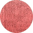 thumbnail image 1 of Ahgly Company Indoor Round Abstract Red Modern Area Rugs, 4' Round, 1 of 4