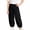 Black, variant on FRSASU Kids Quick Dry Parachute Pants Full Length Elastic Waist Strip Baggy Sports Hiking Trousers with Pockets Pink