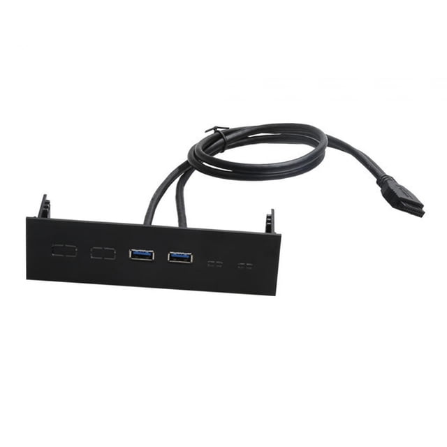 TISHITA 5.25 inch Front Panel USB Hub PC Front Panel High Speed Computer Expansion Board 2 Ports USB 3.0