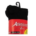 thumbnail image 4 of Calceta Infantil Atléticos para Niño Diseño Liso Negro 3 Pares Talla 9/12, 4 of 4