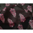 thumbnail image 4 of oneOone Silk Tabby Fabric Leaves & Paisley Block Print Sewing Fabric BTY 42 Inch Wide, 4 of 4