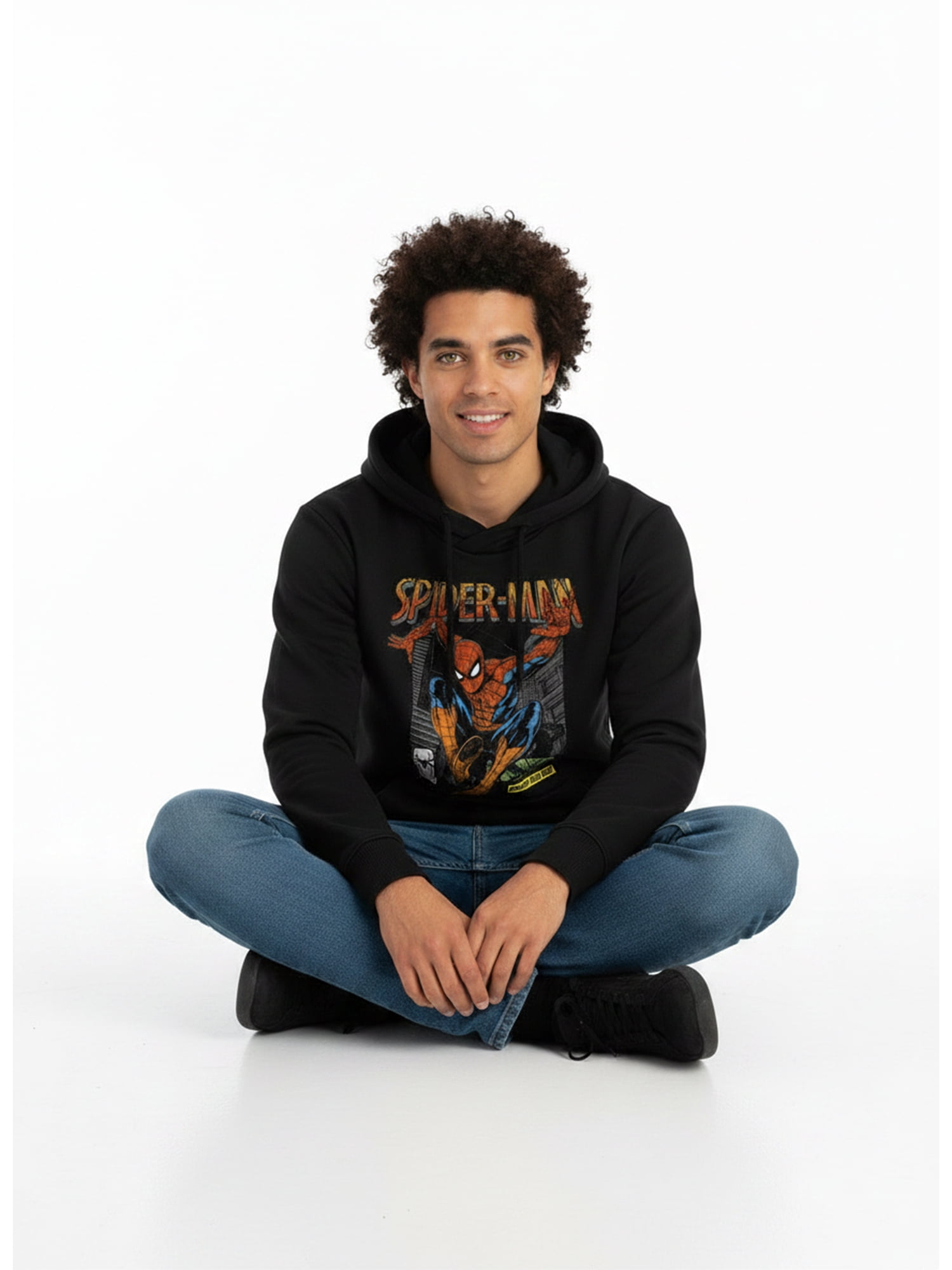 Marvel Spider-Man, Men's & Big Men's Graphic Pullover Hoodie, New Build Spider, Sizes S-3XL