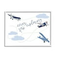 thumbnail image 5 of Stupell Industries Never Stop Exploring Airplanes Graphic Art White Framed Art Print Wall Art, 16x20, by Sweet Pea Studio, 5 of 5