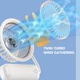 thumbnail image 6 of XGFHYJEH Desk Fan, Small Fan, Tabletop Fan, Small Desk Fan, Small Fans for Desk, Desk Fans for Home, Desk Fans Small Quiet, Portable Personal Electric Fan, Desk Fans under $15.00, 6 of 7
