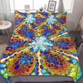 thumbnail image 1 of HAHDAXIA Pattern Bedding Solid Comforter Set for All Seasons 3 Pieces(1 Comforter+2 Pillowcases) Soft Microfiber Bedding Set King(102"x90"), 1 of 7