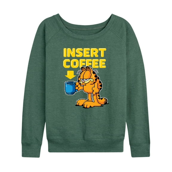Garfield - Coffee - Women's Lightweight French Terry Long Sleeve Shirt