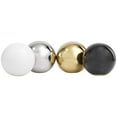 thumbnail image 5 of DecMode Multi Colored 4" Geometric Metallic Small Ceramic Orbs & Vase Filler (4 Count), 5 of 8
