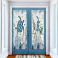thumbnail image 3 of Watercolor Sea Turtle Door Curtains for Door Window, French Sidelight Front Back Door Curtains with Tieback, Kitchen Rod Pocket Drapes Panel 25"x72" Coastal Beach Nautical Blue Ocean, 3 of 6