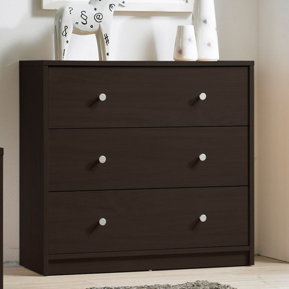 Tvilum Studio Collection 3Drawer Dresser, Coffee