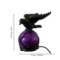thumbnail image 7 of Halloween Gothic Dark Crow Desk Lamp, Vintage Black Bird Table Lamp with Spooky Silhouette Base, Mood Lighting Fixture for Nightstand, Office, Themed Party, Ghost House Atmosphere Decor, A, 7 of 7