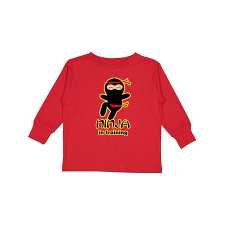 

Inktastic Ninja in Training Gift Toddler Boy or Toddler Girl Long Sleeve T-Shirt