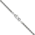 thumbnail image 4 of 14K White Gold Wg 2.25mm Regular Rope Chain (20 X 2.25) Made In Peru w016s-20, 4 of 5