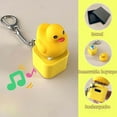 thumbnail image 4 of Croaking Frog Keychain, Frog Croaking Fidget Toy, Fun Rechargeable Keychain with Colorful Lights, Quacking Duck Novelty Sound Gadget, 4 of 8