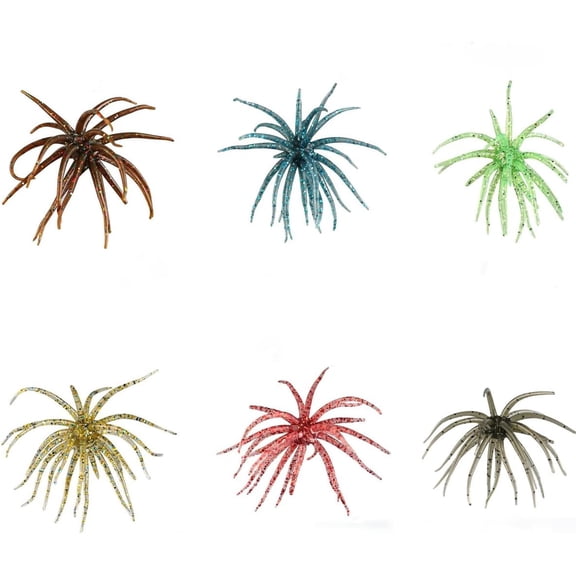 Lure Bait for Black Pits,Bass Fishing Bait,Soft Sea Urchin Bait,Soft Artificial Sea Urchin Lures for Shore, Trout, River, Lake, Saltwater, Freshwater