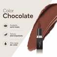 thumbnail image 2 of Labial Semimate Chocolate Zermat Eleganzza 4 g Con Vitamina E Alta Pigmentación Textura Aterciopelada, 2 of 7