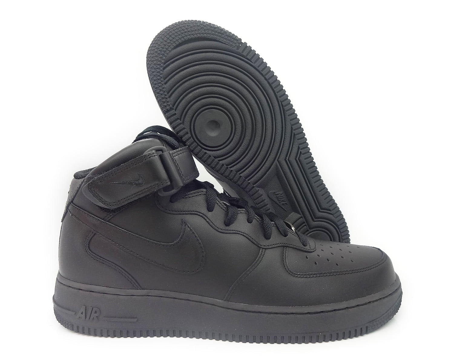 Nike - [315123-001] NIKE AIR FORCE 1 '07 MID BLACK MEN SNEAKER SIZE 14 - Walmart.com - Walmart.com