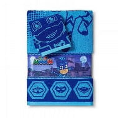 Franco Manufacturing PJ Masks Cotton Towels & Washcloths, Blue, 2 Count