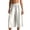 White, variant on Riecok Wide Leg Capri Pants for Women Elastic Waist Pants Ruched Pull on Palazzo Pants Casual Trousers with Pockets
