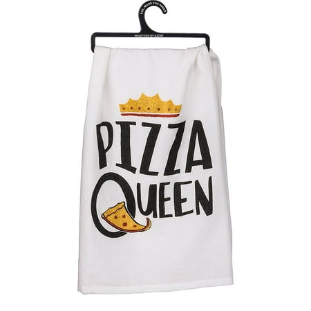 Pizza Queen Dish Towel, Cotton By Primitives By