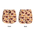 thumbnail image 6 of Goofa Thanksgiving Turkey and Pumpkin Printed Women 2 in 1 Running Shorts,Quick Dry Athletic Workout Shorts,High Waisted Athletic Shorts with Liner Pockets-, 6 of 9