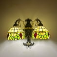 thumbnail image 2 of MyArtWe Vintage Wall Sconce 2 Heads Stained Glass Lamp Tiffany Style Wall Light, 2 of 5