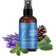 Natural Sleeping Aid for Insomnia and a Good Night's Sleep - Powerful Magnesium Oil Blend with Organic Essential Oils (Cedarwood, Lavender, Sweet Marjoram and Clary Sage) Made in USA - 4 fl oz