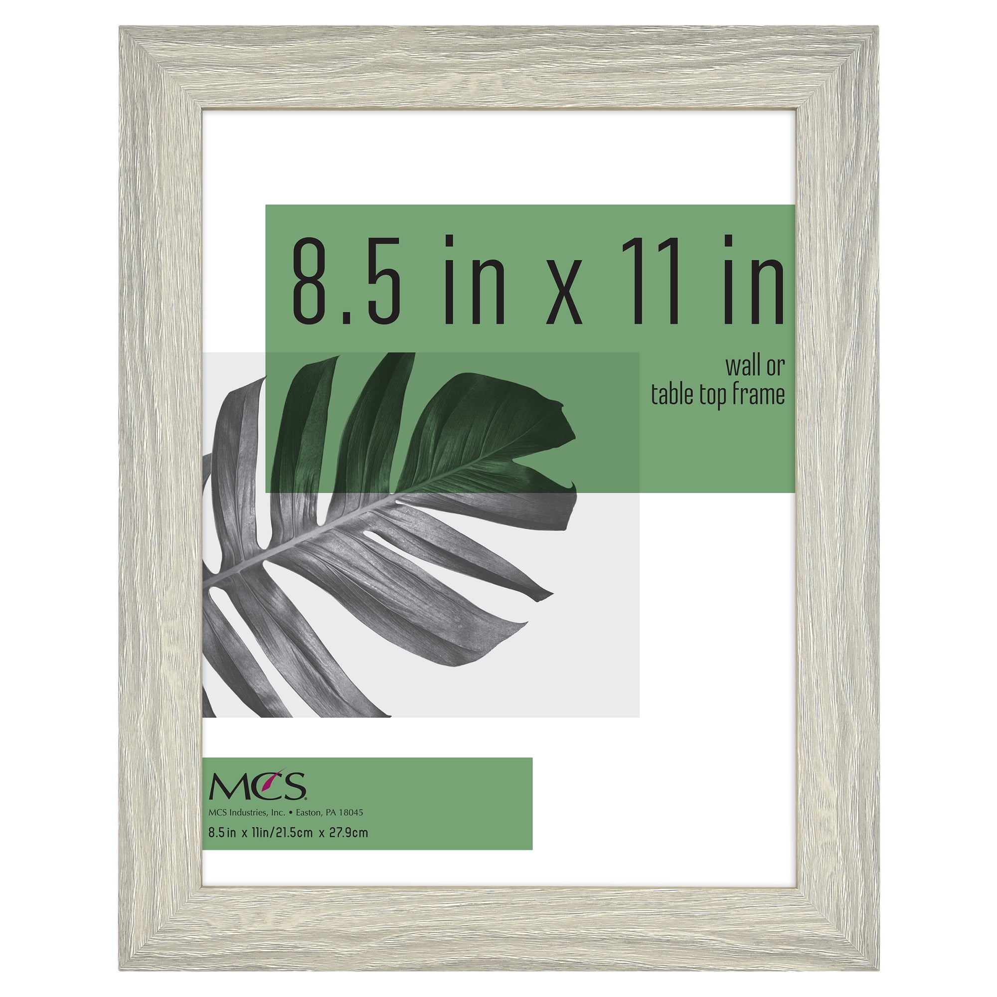 MCS 8.5X11 Studio Gallery Picture Frame Gray Woodgrain