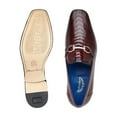 thumbnail image 3 of Belvedere Men's Bruno Genuine Ostrich Leg and Italian Calf Loafer Burgundy 1026, 3 of 6