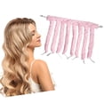 thumbnail image 1 of Fer à Friser Sans Chaleur Rose, Bandeau Réglable Sans Chaleur pour Vagues et Boucles Naturelles, Coiffure de Nuit pour Femmes et Filles, Ensemble de Rouleaux Doux et Confortables, 1 of 7