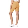 thumbnail image 3 of MOA Collection Women's High Waist Cotton Stretch Solid Casual Active Yoga Basic Biker Short Pants, 3 of 4
