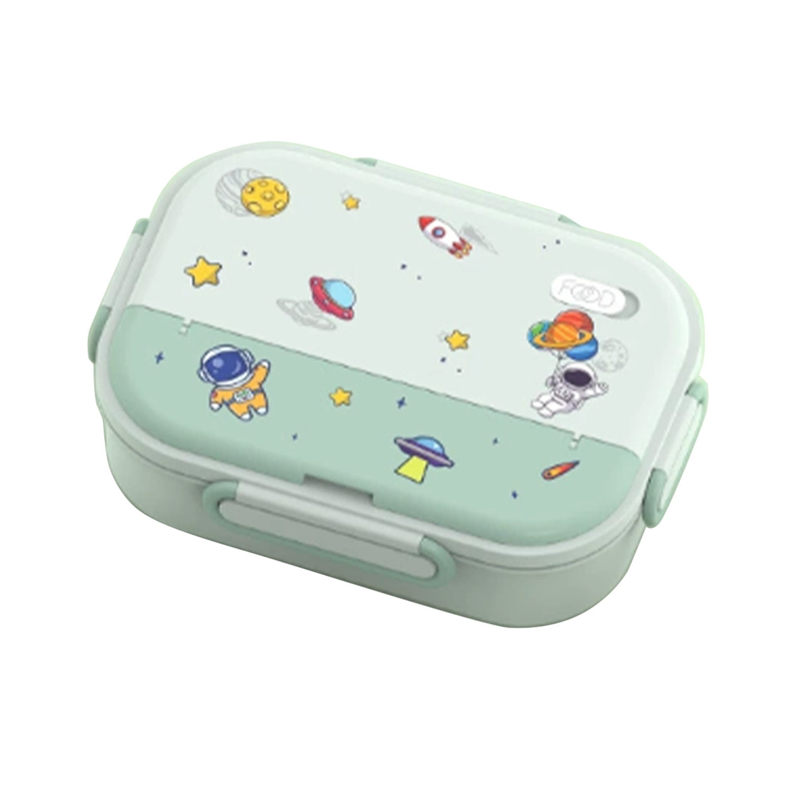 AuroraX 4 Compartments Insulated Lunch Box Containers 35 oz Portable Freezable Stainless Steel Bento Lunch Box for Men Women Green Microwave Safe BPA-Free Food Storage Boxes for School Office Picnic