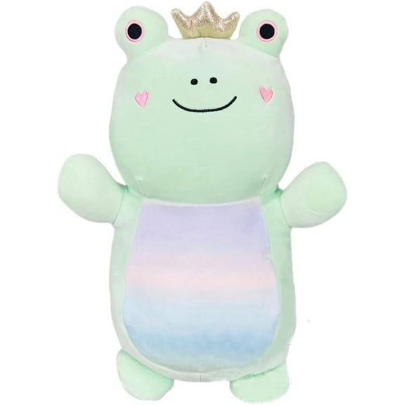 Squishmallows Official Kellytoy 10 Inch Hug Mees Squad Collectible Pillow Animal Pets Fenra Frog,Various