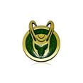 thumbnail image 3 of Marvel Studios: LOKI Helmet Logo Men's Pendant Necklace + Free Loki PIN, 3 of 6