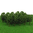 thumbnail image 2 of Esquirla Arbres de Train Modèle Lot de 20, Échelle 1/150 Diorama - Vert Naturel Vert Foncé, 2 of 8