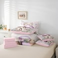 thumbnail image 6 of Feelyou Dreamy Elf Fairy Twin Bedding Sets 7-Piece for Girls, Kawaii Magic Princess Bedding Comforter Set, Flower Mushroom Cabin Reversible Sheet Sets, Lightweight Room Decor, 6 of 8