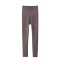 thumbnail image 3 of Soft Maternity Leggings Womens Over The Belly Crossover Yoga Workout Pregnant Stretchy Active Casual Pants (M, Coffee), 3 of 6