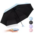 thumbnail image 2 of Viess Paraguas Sombrilla Mini De Bolsillo , Plegable Anti-uv , Ligera Y Compacta Apta Para Sol Y Lluvia, Ideal Para Mujeres, Hombres, Plegable Con 8 Varillas, Azul Claro, 2 of 8