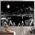 thumbnail image 3 of Tapiz de Pared Zussun 122x91 cm Noche Estrellada Montaña, 3 of 7