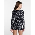 thumbnail image 3 of Peanuts Snoopy Women's and Women's Plus X Ray One Piece Sleep Romper, Sizes XS-2X, 3 of 5