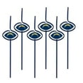 thumbnail image 1 of San Diego Chargers Krazy Straw 6-pack NFL, 1 of 1