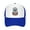 Blue, variant on Floral Skull Unisex Trucker Hats for Men Women Adjustable Casual Baseball Caps for Outdoor Activities Dad Cap