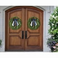 thumbnail image 5 of Dongrere Front Door Wreath for Winter & Spring Christmas Wreaths for Front Door Artificial Plants Decor for Wall Outdoor Home Holiday Xmas Decor, 5 of 8