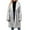 804-Gray, variant on NSLGXD Women Winter Warm Coats Long Lapel Faux Fur Soft Coat Jackets Fashion Open Front Cardigan Fuzzy Fleece Shaggy Overcoat Outerwear