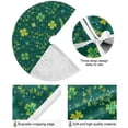 thumbnail image 2 of Coolnut St. Patrick's Day Clover Christmas Tree Skirt Tree Skirt for Holiday Party Home Christmas Day Ornaments36", 2 of 6