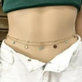 thumbnail image 6 of Women Waist Chain Belly Bikini Body Jewelry Rhinestone Chain Back Beach N3N, 6 of 9