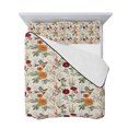 thumbnail image 7 of Vintage Flower Full Size Down Alternative Comforter, Lightweight Comforter Quilt Bedding Set with Pillow Shams Farmhouse Bird Butterfly Red Floral All Seasons Bed Comforter Duvet Insert 78"x90", 7 of 7
