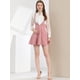 thumbnail image 3 of INSPIRE CHIC Día de San Patricio Falda De Tirantes Frontal Con Botones Y Correa De Vestido Informal Para Mujer Rosa M, 3 of 5