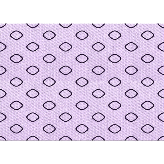 Ahgly Company Machine Washable Indoor Rectangle Transitional Orchid Purple Area Rugs, 5' x 7'