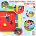 thumbnail image 3 of Veeboto Bounce House with 550W Blower, Indoor & Outdoor Jumping House with Double Slide, Jumping Area, Ball Basket, Ball Net, Target, Boxing Ring, Bounce Castle for Big Kids, 3 of 8