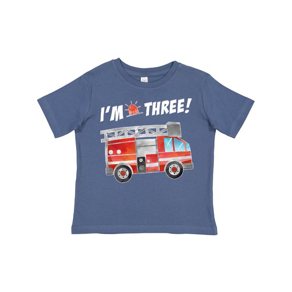 Inktastic I'm 3 Fire Truck 3rd Birthday Boys or Girls Toddler T-Shirt